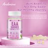 andmino EAA Gummies 7500 mg, BCAA Gummies with Trehalose, Amino Acids Supplement for Muscle, Immune, Nervous & Digestive Health, for Adults & Kids, Non-GMO, Vegan, Gluten Free, Apple Flavor, 120