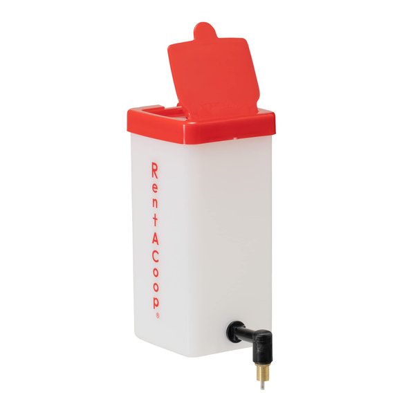 RentACoop 32oz(1L) Small Animal Drinker with No-Drip Brass Nozzle - Suitable for Small Pets, Bunnies, Hamsters, Guinea Pigs, Rabbits, Chinchillas, Mice and Rats
