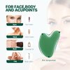 Gua Sha Facial Tools, GuaSha Massage Tool Guasha Board for SPA Acupuncture Therapy Trigger Point Treatment, Gua Sha Scraping Massage Tool (Green)