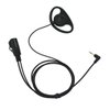 GoodQbuy D Shape Clip-Ear Headset Earpiece PTT with Mic is Compatible with Motorola Talkabout 2 Two Way Radio Walkie Talkie MD200TPR MH230R MR350R MS350R MT350R MH230TPR MS350R MJ270R 1-pin (10 Pcs)
