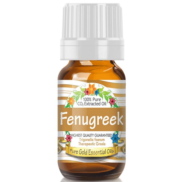 Pure Gold Essential Oils - Fenugreek Essential Oil - 0.33 Fluid Ounces - Fenugreek Oil