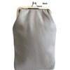 Pure Leather Cigarette Case Coin Pouch Combo 2 Snap + Zipper Pocket Fit 100's King - Grey