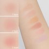 ABOUT TONE Fluffy Wear Blusher 6 Colors - Wearable Mute Color Powder Blush, Airy and Blurring Finish, Soft Matte, Blendable and Buildable, Natural Cheek Makeup, Vegan, 0.15oz (02 BASHFUL PINK)