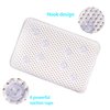 OSVINO Bath Pillow Thick Comfy Drainage for Jetted Tub Spa Cushion with 8 Suction Cups, White, 7.5"x11.5"x2"