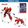 Wenbeier Animal Transforming Robot Toys Kirin Action Figure for Kids 10-in Deformation Robot for Boys & Girls Ages 6-12 (Red)
