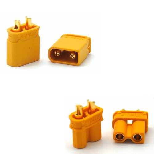 Padarsey 10 Pair Amass XT30U (XT30 Upgrade) Male Female Bullet Connectors Power Plugs with Heat Shrink for RC Lipo Battery