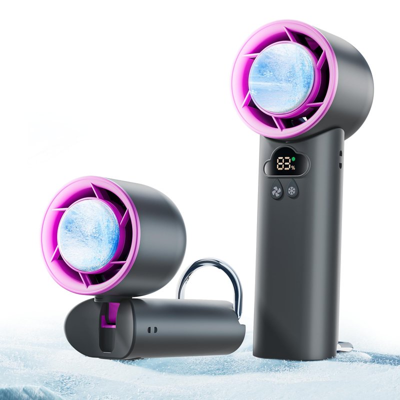 DooGooCoo [2025 Upgrade] Portable Cooler Handheld Fan, [Coldest Turbo ...