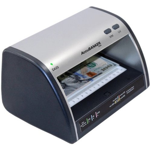 AccuBANKER Cash and Card Counterfeit Bill Detector, Money Checker with LED UV Detection LED420 3 Year Warranty