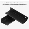 Peaha 10 Pack Black Cabinet Pulls Kitchen Cabinet Hardware Aluminum alloy Cabinet Edge Pull Cabinet Finger Pull Black 76mm/3in Center to Center