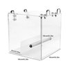 No Mess Bird Feeder, Bird Feeder for Cage, Acrylic Automatic Seed Container Parrot Food Holder Bird Feeder Animal Cage Water Food Holder for Parrot Parakeets