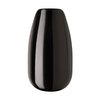 KISS imPRESS No Glue Mani Press On Nails, Color, All Black', Black, Medium Size, Coffin Shape, Includes 30 Nails, prep pad, mini nail file, manicure stick