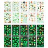 145pcs St Patricks Day luminous Temporary Tattoos,Irish Festival Glow in The Dark Tattoos,St Patrick's Day Accessories clover Tattoo Sticker,Kiss Me I'm Irish Party | Shamrock Arts and Crafts 10 sheet