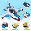 Baby Pool Float Inflatable Airplane Pool Float Boat with Handle & Squirt Gun, Baby Swim Float Swimming Pool Float Kids Toddler Pool Floaties Infant Pool Float Toys for 1-4 Years Old
