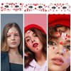 Canada Face Temporary Tattoos Canadian Flag Tattoos National Flag Fake Tattoos For Men Kids Women Red Maple Silver Star Tattoo Sticker for Canada Day Decorations Party Supplies Favors 10 Sheets