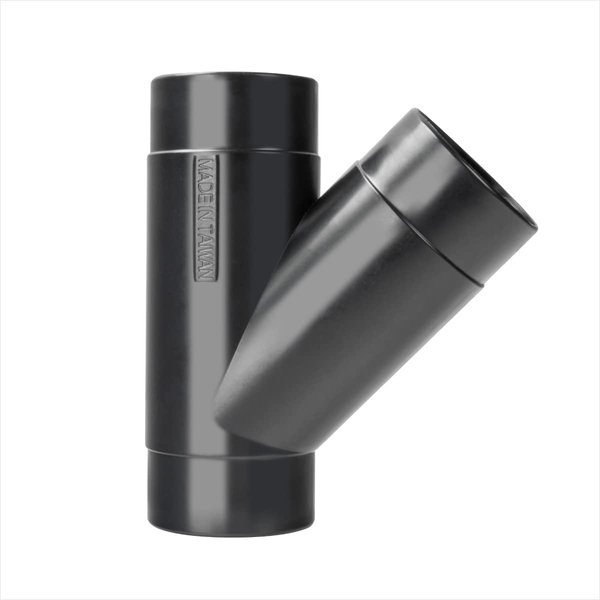 POWERTEC 2-1/2 Inch Y Fitting for 4 Inch Dust Collection Hose, 2 1/2 Inch Dust Collection Hose Connector Fittings for Dust Collection System, 1 pack (70179)