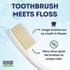 MOUTHWATCHERS Dr Plotkas Extra Soft Flossing Toothbrush, Folding Travel Toothbrush for Adults, Ultra Clean Toothbrush, Good for Sensitive Teeth and Gums, 1 Toothbrush
