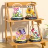 HI-REEKE Flower Ladybug Bouquet Building Block Set, Micro Mini Botanical Building Toy for Women-596 PCS