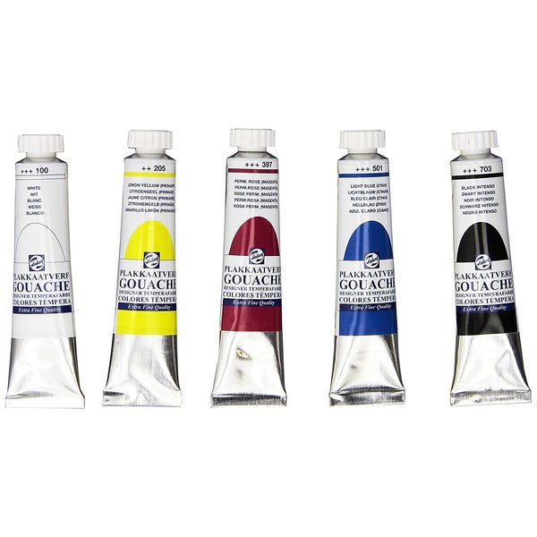 Gouache Royal Talens Angora Watercolor Paints, Set of 5 Colors