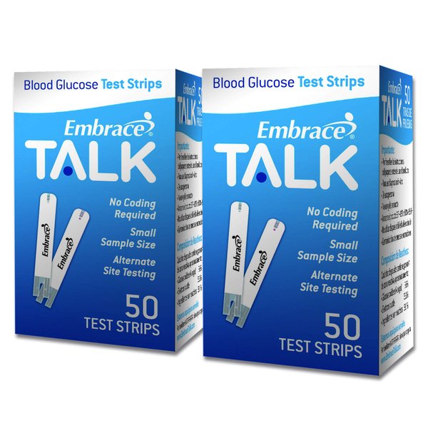 Omnis Health Embrace Blood Glucose Test Strips 100ct