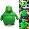 HIPIHOM Green Head Fish Toy, Decompress and Squeeze Stress Toy Figure for Adults, Relief Anti-Anxiety Mini Gadget to Relax (Small)