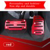 Tesnaao 2 PCS Car Non-Slip Pedal Pads Set, Accelerator Pedal Covers, Car Brake Pedal Protectors, Automatic Automobile Accessories, Universal for Most Cars, Trucks and Vans (Red)