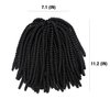 Darling Spring Twist 2X Crochet Hair Extensions (1 Pack, 2 per pack), Bomb Twist, Natural and Soft Texture, Black Afro curly 2X per Pack, 24 Inch, 1