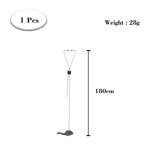 LIYONGHE Cat Toys Mouse Accessories Door Hanging Cat Toy, Retractable Cats Catching Mouse Toy Funny Hanging Bungee Cat Toy, Interactive Cat Teaser Toy for Indoor Kitten Play Chase Exercise