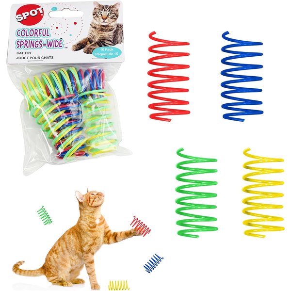 SPOT Ethical Products Ethical Wide Colorful Springs Cat Toy, Medium Breeds