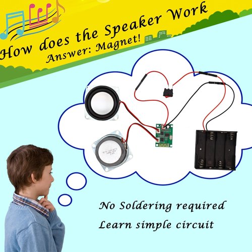 DIY Bluetooth Speaker Kit, Stem Projects for Kids Ages 8-12, Science Kits for Kids Age 12-14, STEM Kits for Kids Ages 10-12-14-16, Gifts for 9 10 11 12 13 14 15 16 Year Old Boys Teens (Wood)