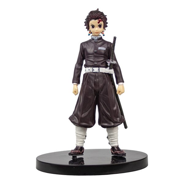 NINJAMO Kamado Tanjiro Figure Demon Anime Training Outfit Design Figurine Statue Toy 6" Collectible Desk Prop