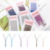 Light purple YY Eyelash Extension Lashes D Curl 0.07mm, 8-15mm Faux Mink Cluster Lash Extensions Soft Y Lashes Extensions Premade (8-15MM, 0.07-D,Light purple)