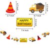 3 Packs Construction Birthday Banner Party Decorations-Construction Themed Party Supplies Dump Car Wedding Party Favors