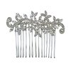 Faship Gorgeous Clear Crystal Floral Hair Comb