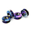 iJDMTOY Universal Fit Neo Chrome Finish JDM Quick Release Fastener Kit Compatible With Car Bumper Trunk Fender Hatch Lid