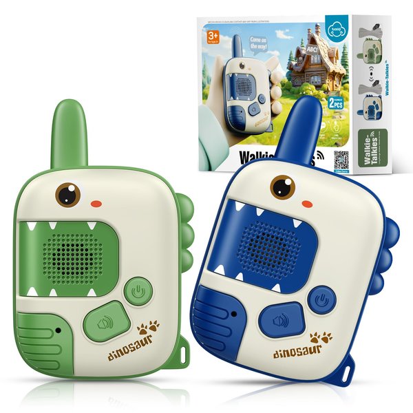 Dinosaur Walkie Talkies Toys for Boys: Kids Walkie Talkie Dinosaur Toy for Kids 3 4 5-7 8 Year Old Boys Girls Christmas Birthday Gifts Girls Toy for 4 5 6 7 8 Year Old Stocking Stuffers for Kids