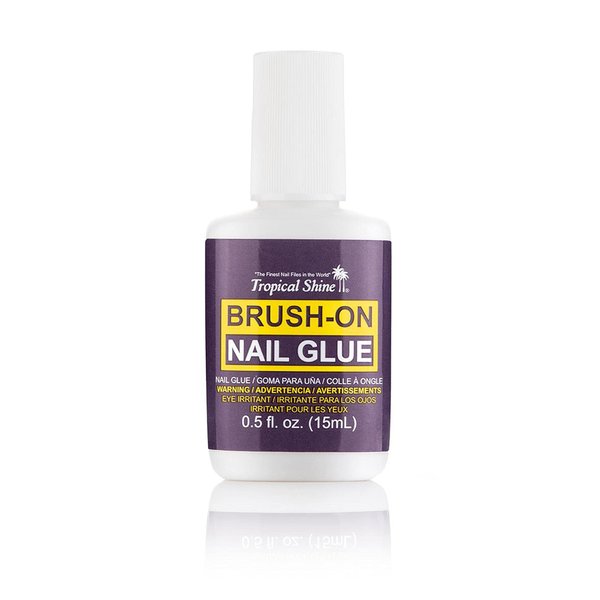Tropical Shine Brush on Nail Glue.5 oz.
