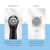 COSBEAUTY Face Scrubber Exfoliator Sonic Facial Cleansing Brush with 5 Interchangeable Brush Head,Face Brush Cleanser for Men IPX7 Waterproof,Wireless Rechargeable for Massaging,Deep Cleansing(Black)