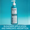 Curel Hydra Therapy In Shower Lotion, Wet Skin Moisturizer for Dry or Extra-dry Skin, with Advanced Ceramide Complex, 12 Oz, Pack of 2