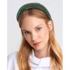 CAVETEE Rhinestone Headband，Non-slip Sparkly Wide Headbands Hair Bands Crystal Fancy Headbands Green Headband Comfortable Formal Hair Accessoriesfor Women Girls Christmas