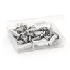 30 Pack Chicago Screws and Extention Posts for Binding Extending Scrapbook Photo Album Refill Pages Compatible with Pioneer Photo Albums (Silvery, Diameter 5mm)