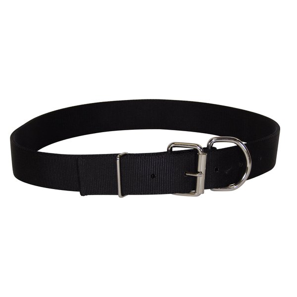 Hamilton Deluxe Double Thick Nylon Dog Collar, 1-3/4 by 28-Inch, Black