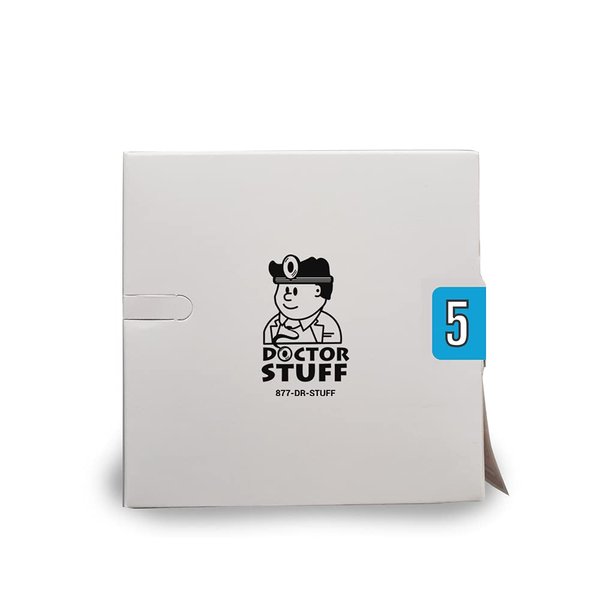 Doctor Stuff - File Folder Labels, Number 5, Barkley FNBKM Match - BRNM Series Chart Stickers, Blue, 1" x 1-1/2", 5, 500/Roll