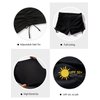 Lecieldusoir Women's Swim Shorts High Waisted Bathing Suit Bottoms Swimsuit Boy Shorts Swimwear Bikini Board Shorts Black