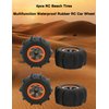 RC Car Tires, 4pcs RC Beach Tires Multifunction Waterproof Rubber Remote Control Car Wheel for 1/12 1/10 RC Cars