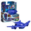 Transformers Toys EarthSpark 1-Step Flip Changer Soundwave 4-Inch Action Figure, Robot Toys for Ages 6 and Up