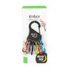 Nite Ize Keyrack, Stainless Steel Carabiner Key Chain with 6 Colorful Plastic S-Biners To Hold + Identify Keys, Bright Multi Colored