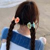 Flower Hair Clips for Women Flower Claw Clips, 12Pcs Medium Flower Clips Non-slip Flower Hair Claws, Cute Clips for Hair Hawaiian Flower Hair Clips Hair Accessories for Women Girls
