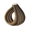 Full Shine Machine Virgin Tape in Extensions Human Hair Color BM Injection Tape in Extensions 20Gram Seamless Skin Weft Tape in Hair Extensions Real Human Hair 14Inch 10Pcs for Wedding