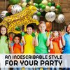 4PCS Gold Leopard Balloons Foil Cheetah Shaped Animal Balloons Jungle Theme Jungle Party Balloon Birthday Party Safari Zoo Jungle Theme Cheetah Balloon Leopard