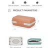 Doter Travel Soap Container, Soap Bar Holder with Lid, Portable Travel Soap Case, Leakproof Soap Dish Travel, Suitable for Travel, Camping, Outdoor, Gym, Bathroom Soap Box